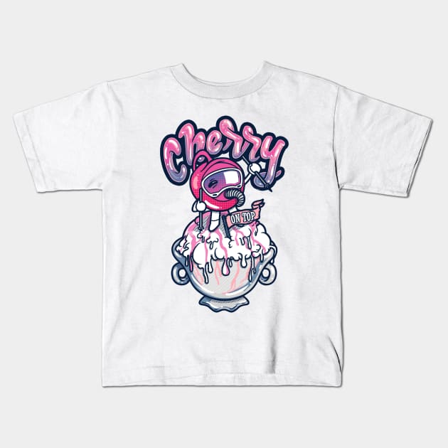 Cherry on Top Kids T-Shirt by wehkid